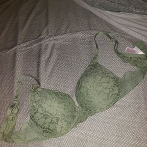 Sage Green Lace Bra [34B]